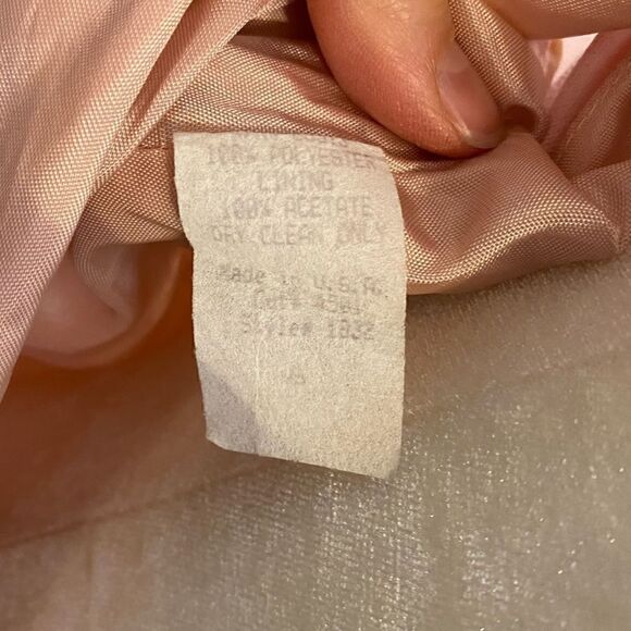 Vintage Geary Roark Pink Mini Cocktail Dress with Organza overlay Size 8 - Picture 10 of 10